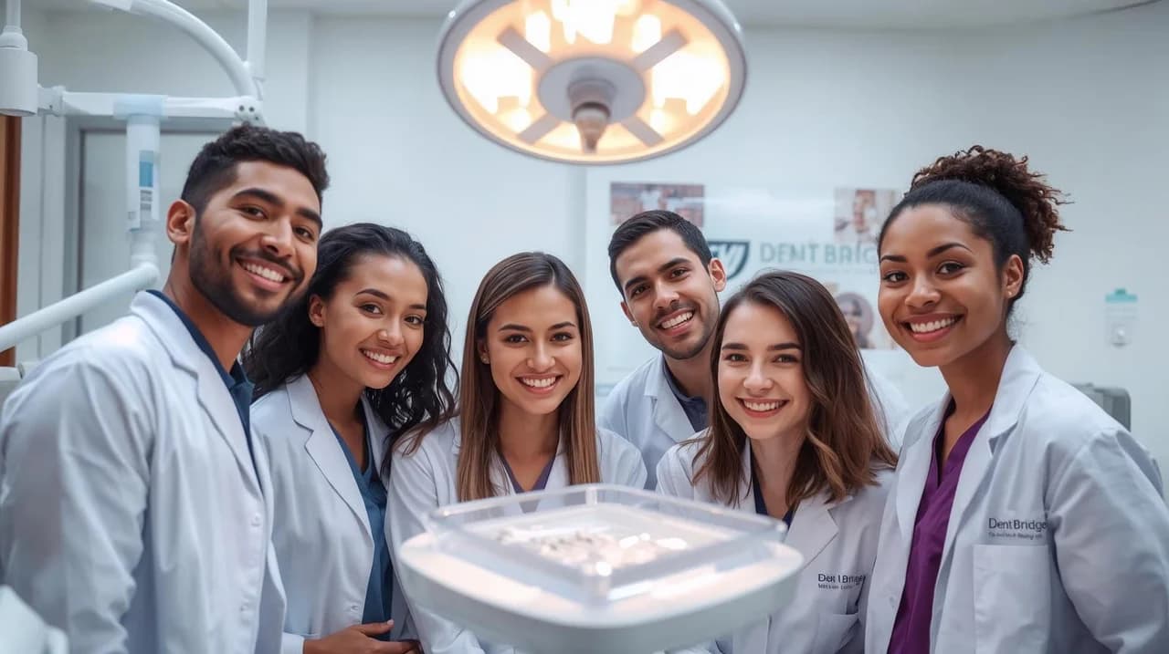 Dental students working in a supervised clinical environment